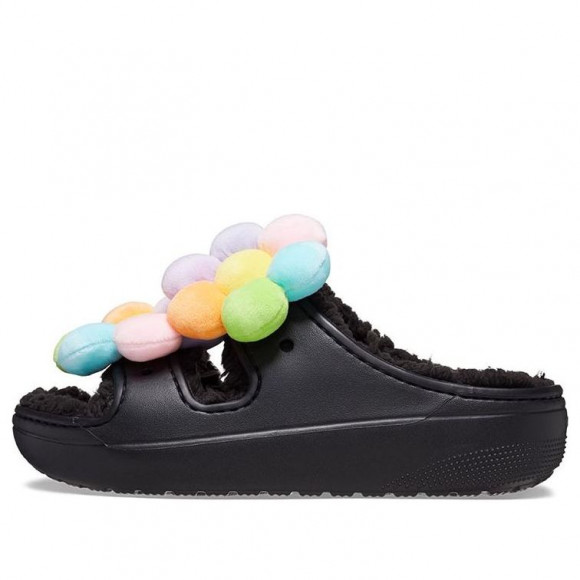 (WMNS) Crocs Classic Cozy Daisy Clogs 'Black Multi' - 209240-001