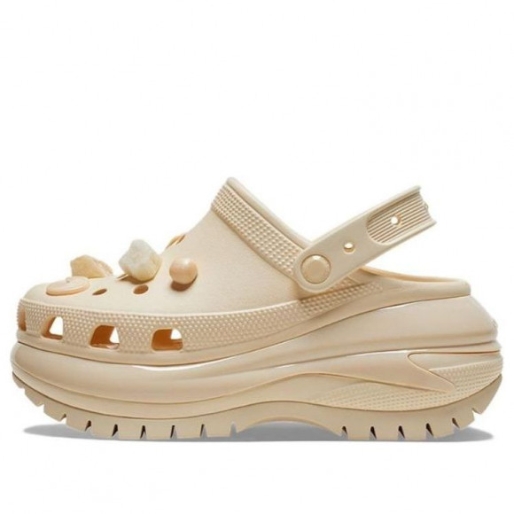 (WMNS) Crocs Mega Crush Shells and Pearls Clog 'Beige' - 209287-001