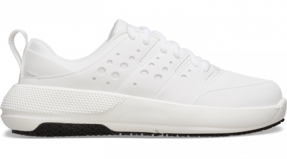 Crocs | Women | On the Clock Slip Resistant Work Sneaker | Shoes | White / White | - 209476-143