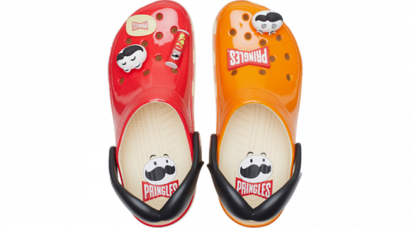 Crocs | Unisex | Pringles X Crocs Classic | Clogs | Red / Orange | - 209642-6AD