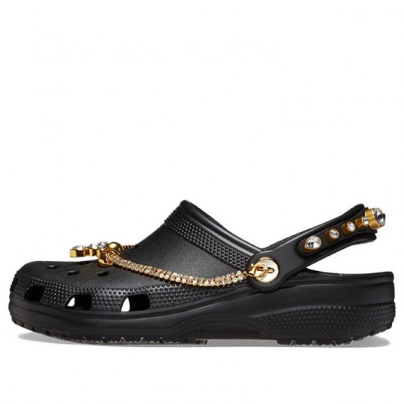 (WMNS) Crocs Classic Tiara Clogs 'Black Gold' - 209684-001