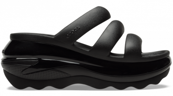 Crocs Mega Crush Triple Strap Slides Unisex Black - 209842-001