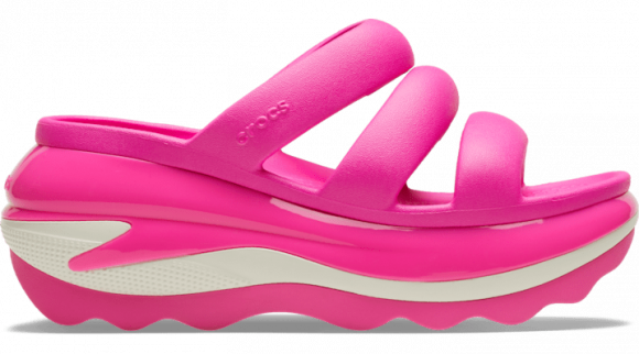 Crocs unisex Mega Crush Triple Strap Slides Pink Crush - 209842-6TW