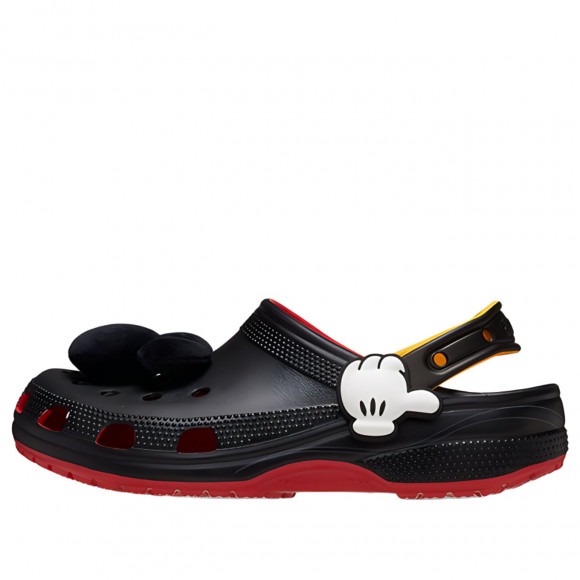 (WMNS) Crocs x Mickey Mouse Classic Clogs 'Black Red' - 209895-8C1