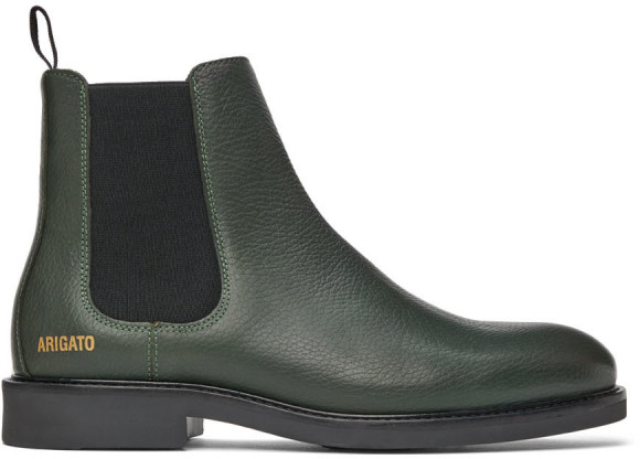 Axel Arigato Green Chelsea Boots