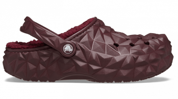 Crocs | Unisex | Classic Lined Geometric | Clogs | Dark Cherry | - 210069-6WD