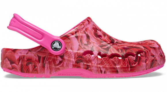 Crocs Baya Floral Klompen Unisex Electric Pink - 210450-6QQ