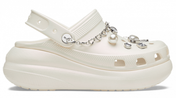 Crocs | Unisex | Crush Jeweled | Clogs | Chalk | - 210457-0WV