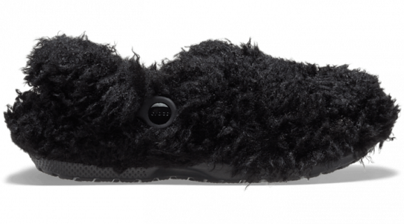 Crocs Classic Shaggy Fur Lined Klompen Unisex Black - 210911-001