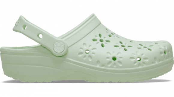 Crocs unisex Classic Floral Cut-Out Clogs Jade Tint - 210927-3YH