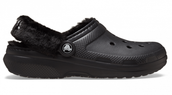 Crocs | Unisex | Classic Fuzz Lined | Clogs | Black | - 211043-001