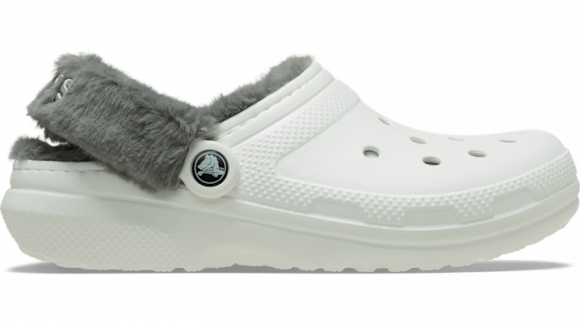 Crocs | Unisex | Classic Fuzz Lined | Clogs | White | - 211043-100