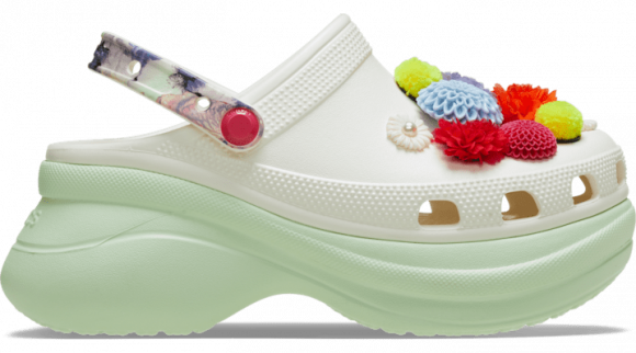 Crocs | Women | Bae Wildflower | Clogs | Chalk | - 211184-0WV