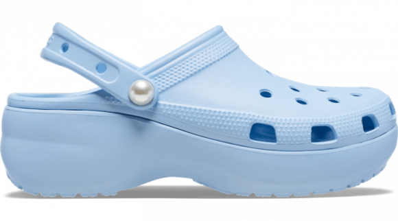 Crocs | Women | Classic Platform Pearl | Clogs | Blue Calcite | - 211231-4NS