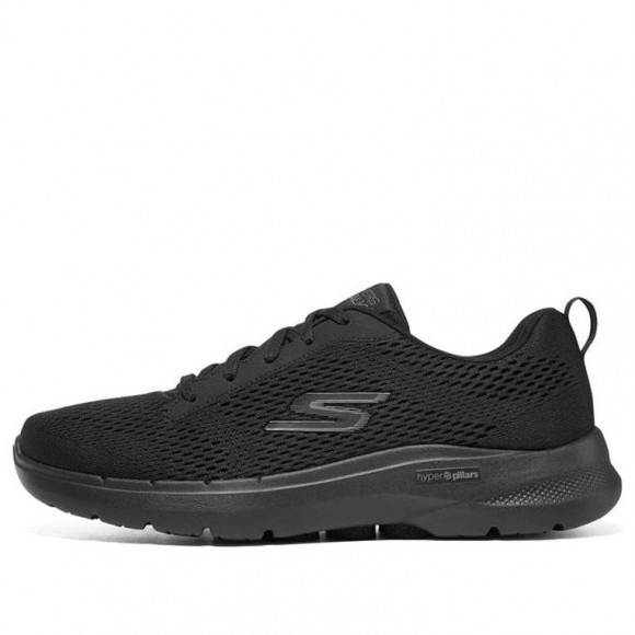 Skechers Go Walk 6 Avalo Lace Up 'Pure Black' - 216209-BBK