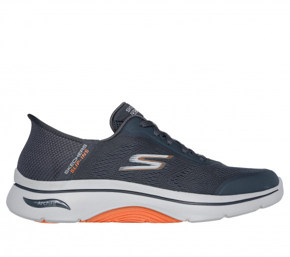 Skechers Men's Slip-ins: Arch Fit 2.0 - Simplicity 2 Sneaker in Charcoal/Orange - 216602