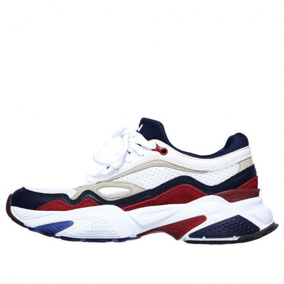 Skechers Kraz Wiley Low-Top White/Blue/Red Marathon Running Shoes ...