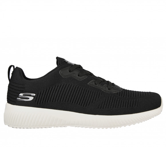 Skechers Men's Squad Sneaker in Black/White