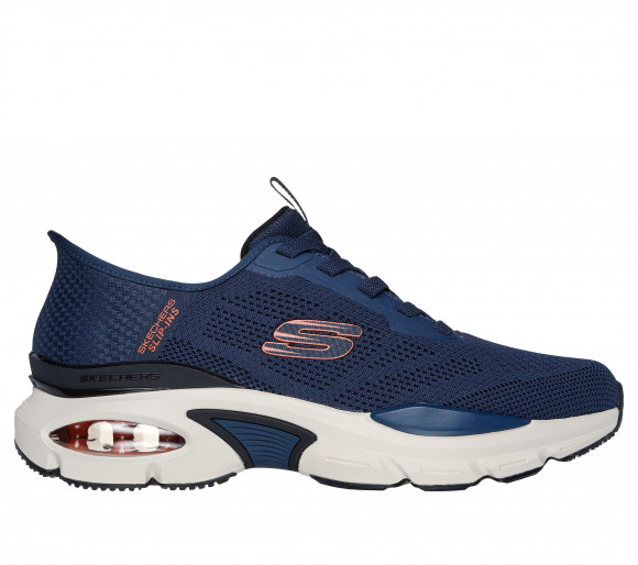 Skechers Men's Slip-ins: Skech-Air Ventura - Vanderway Sneaker in Navy Blue/Orange - 232447