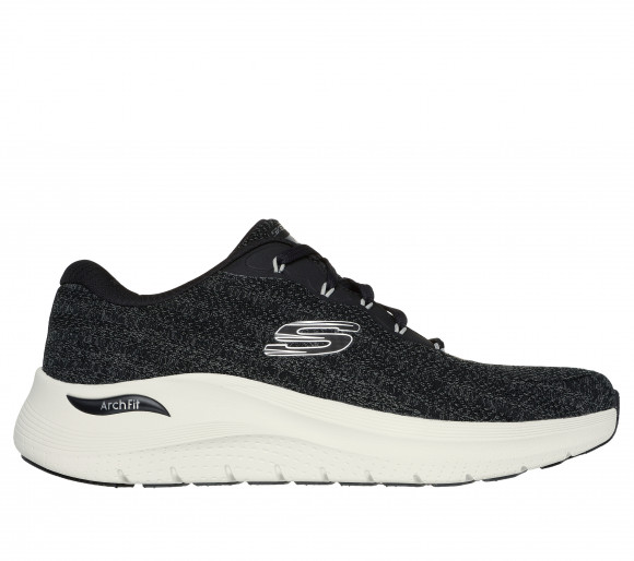 Skechers Men's Arch Fit 2.0 - Road Wave Sneaker in Black/White