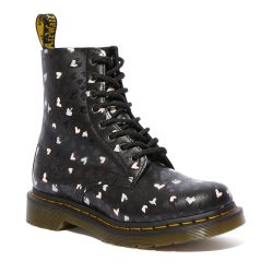 Dr. Martens 8 Eyelet Lace Up Bt BLACK HEARTS - 25481001