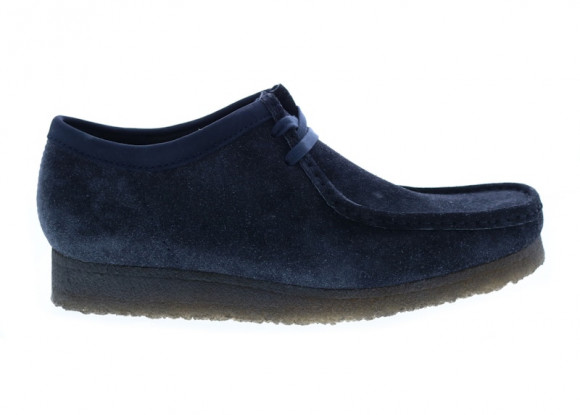 Clarks Men's Wallabee in Ink Hairy Suede - 26168854