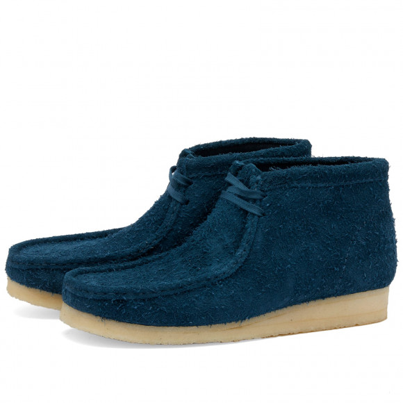 Clarks Originals Men's Wallabee Boot Deep Blue Hairy Suede - 26174050