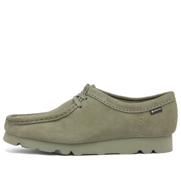 Clarks Originals Women's Wallabee Gore-Tex in Khaki/Green Suede - 26177865