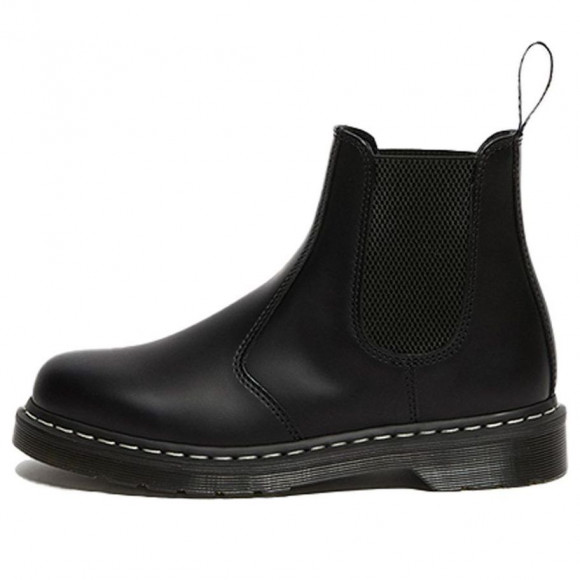 Dr.Martens 2976 White Stitch Leather Chelsea Boots 'Black' - 26257001