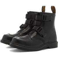 Dr Martens Adrian Bordowe loafersy z klamerką i frędzelkami - 26496601