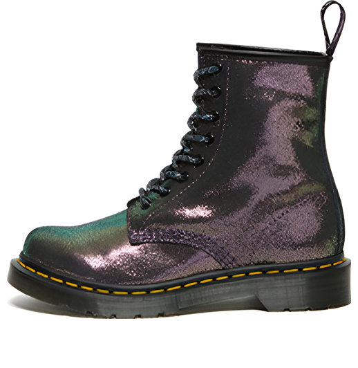 (WMNS) Dr.Martens 1460 Disco Iridescent Suede Lace Up Boots 'Purple' - 26958519