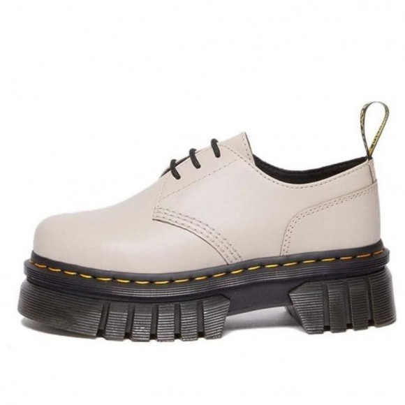 (WMNS) Dr. Martens Audrick Nappa Lux Leather Platform 'Vintage Taupe' - 27147348