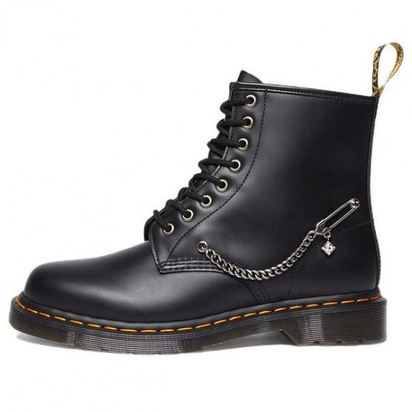 (WMNS) Dr. Martens 1460 Swarovski Leather Lace Up Boots 'Black' - 28016001