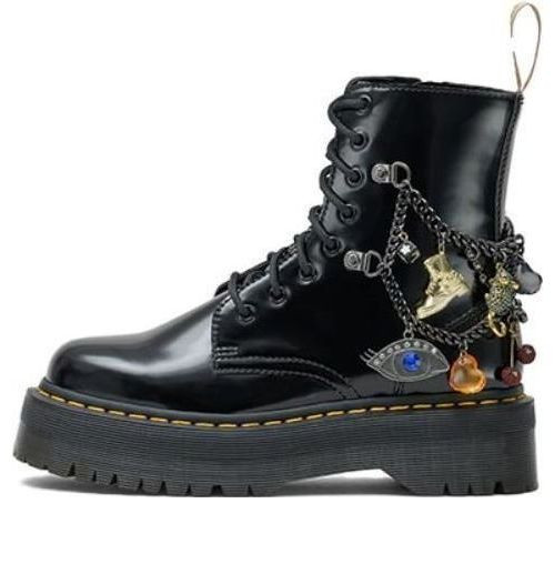 (WMNS) Dr.Martens x MARC JACOBS Charm Jadon Boots 'Black' - 2S3FBO001F03