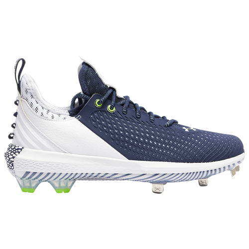 Under Armour Harper 5 Low ST - Men's Metal Cleats Shoes - Midnight Navy / White / White - 3023001-401