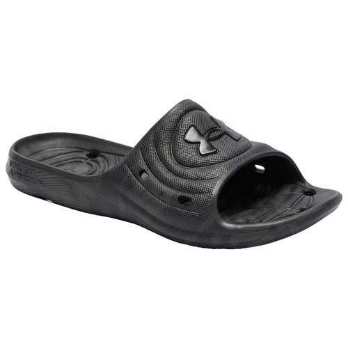 Under Armour Locker Slide SL - Men's Shoes - Black / Jet Grey / Black