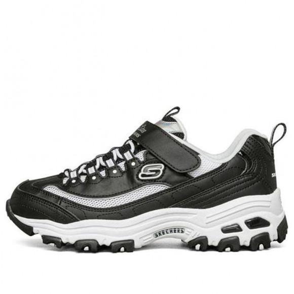 (GS) Skechers D'Lites 'Black White' - 302504L-BLK