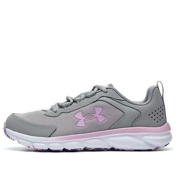 (GS) Under Armour Assert 9 AC Running Shoes 'Grey Pink' - 3025810-100