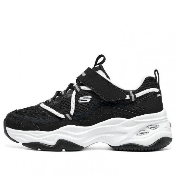 (GS) Skechers D'Lites 4.0 'Black White' - 302587L-BKW