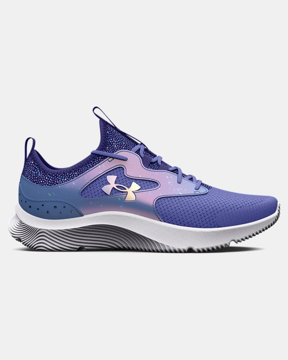 Girls' Grade School UA Infinity 2.0 Printed Running Shoes - 3026166-400