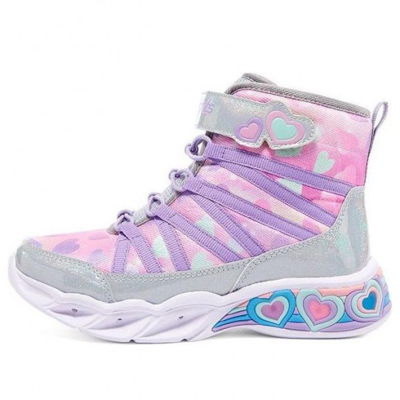 (GS) Skechers Sweetheart Lights 'Pink Purple Grey' - 302667L-SMLT