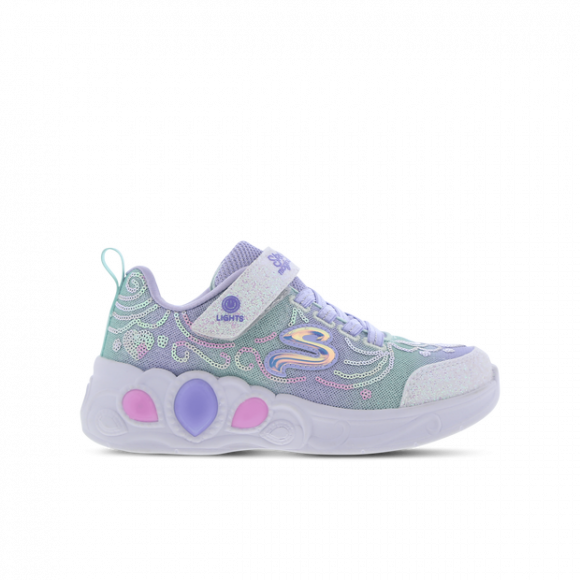 Skechers Girls Princess Wishes Sneaker in Lavender - 302686L