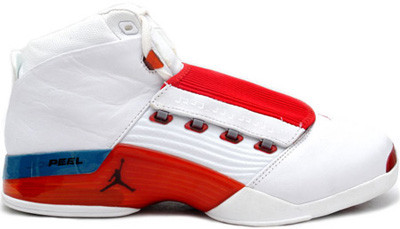jordan two3 red and white