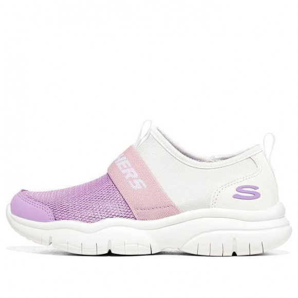 (GS) Skechers Casual Sport Shoes 'White Purple' - 303200L-WLV