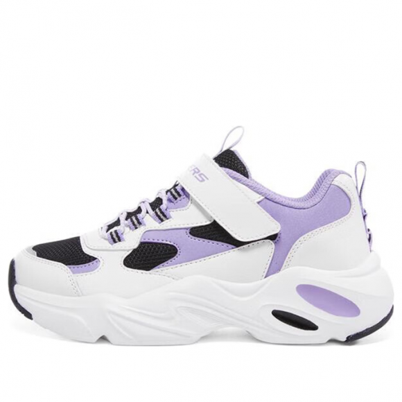 (GS) Skechers Sport Shoes 'White Black Purple' - 303901L-WBPR