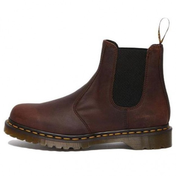 Dr. Martens 2976 Waxed Full Grain Leather Chelsea Boots 'Chestnut' - 30676294