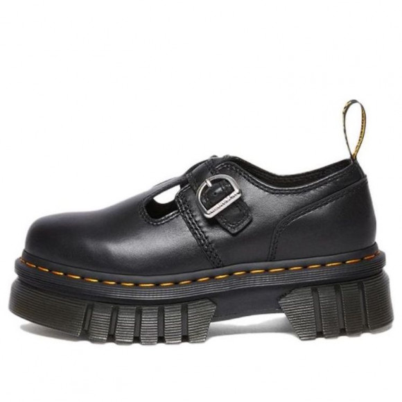 (WMNS) Dr. Martens Audrick Nappa Lux Platform Mary Jane 'Black' - 30685001