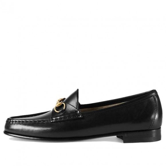 (WMNS) Gucci 1953 Horsebit Loafer 'Black Leather' - 309701-BLM00-1000