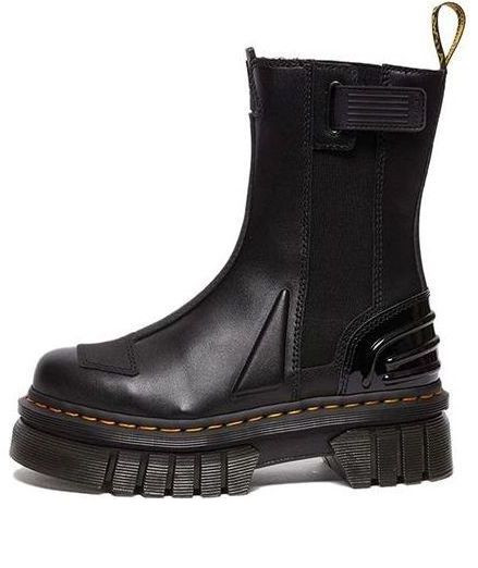 Dr.Martens Audrick Alternative Leather Chelsea Hi Platform Boots 'Black' - 30973001