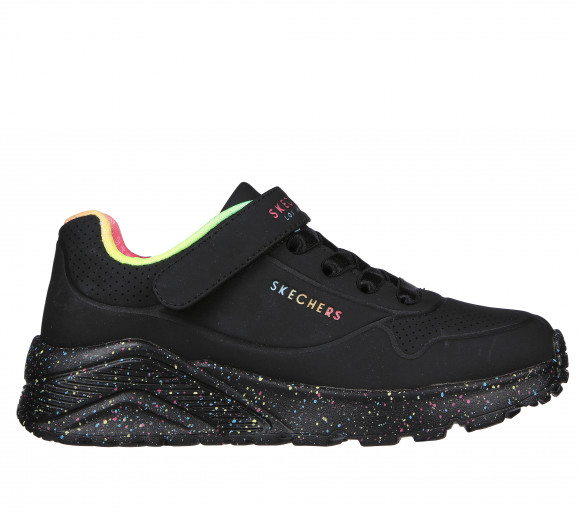 Skechers niña Uno Lite - Rainbow Specks en Negro - 310457L